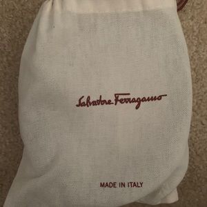 Black /dark silver Ferragamo men’s belt size 38